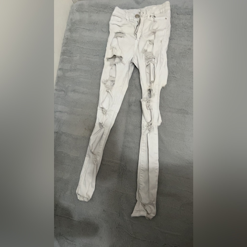white skinny jeans,size0